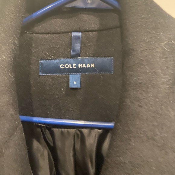 Cole Haan Signature Wool Blend Convertible Collar Button Front Coat Size 8 NWT - Picture 6 of 9